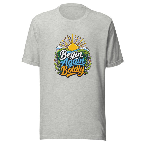 Begin Again Boldly Graphic Tee mockup 5 Begin Again Boldly Graphic Tee mockup 5