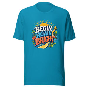 BEGIN AGAIN BRIGHT Heartbeat-20260622-codex-fallback Graphic Tee mockup 1 BEGIN AGAIN BRIGHT Heartbeat-20260622-codex-fallback Graphic Tee front view