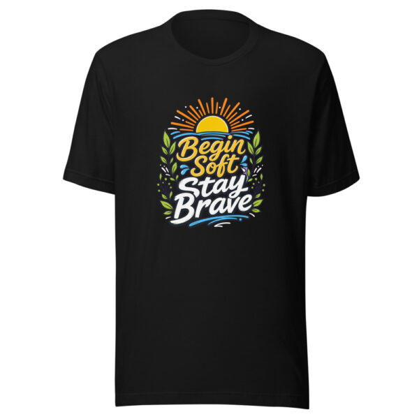 Begin Soft Stay Brave Graphic Tee mockup 2 Begin Soft Stay Brave Graphic Tee mockup 2