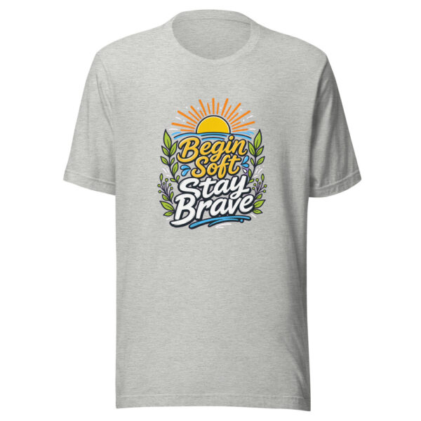 Begin Soft Stay Brave Graphic Tee mockup 6 Begin Soft Stay Brave Graphic Tee mockup 6