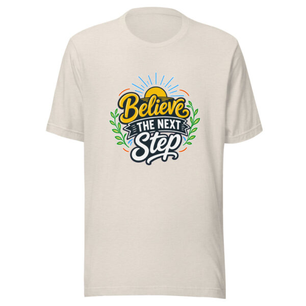 Believe The Next Step Graphic Tee mockup 8 Believe The Next Step Graphic Tee mockup 8