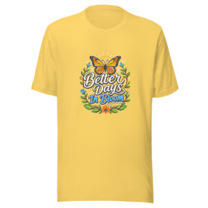 Better Days In Bloom Graphic Tee mockup 1 Better Days In Bloom Graphic Tee front view