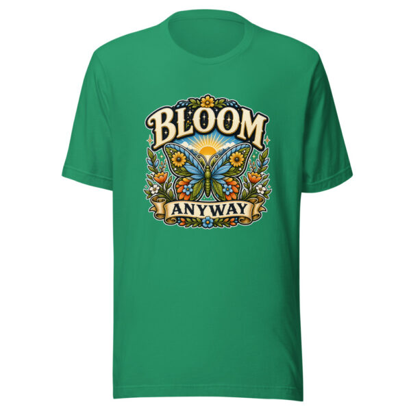 Bloom Anyway Heartbeat-20260613-inspirational-codex Graphic Tee mockup 5