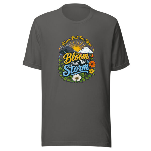 Bloom Past The Storm Graphic Tee mockup 3 Bloom Past The Storm Graphic Tee mockup 3