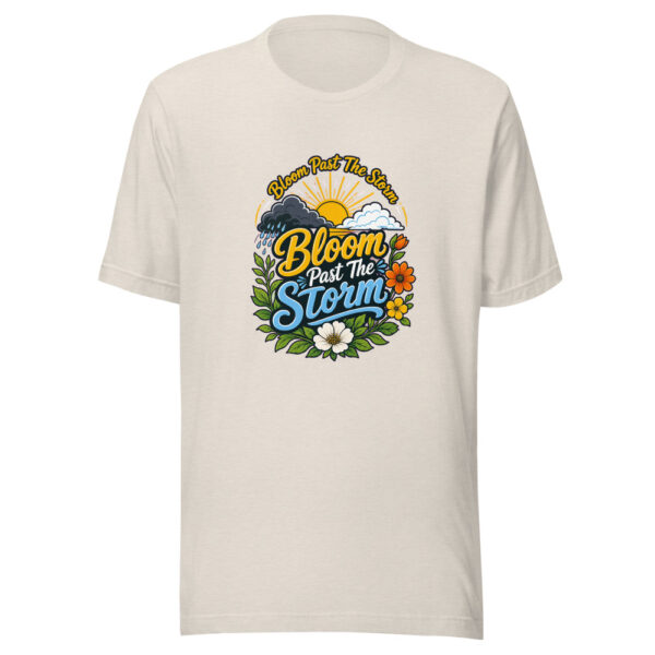 Bloom Past The Storm Graphic Tee mockup 8
