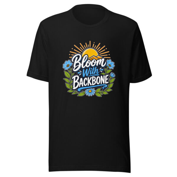 Bloom With Backbone Graphic Tee mockup 2 Bloom With Backbone Graphic Tee mockup 2