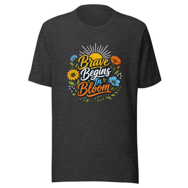 Brave Begins In Bloom Graphic Tee mockup 7 Brave Begins In Bloom Graphic Tee mockup 7