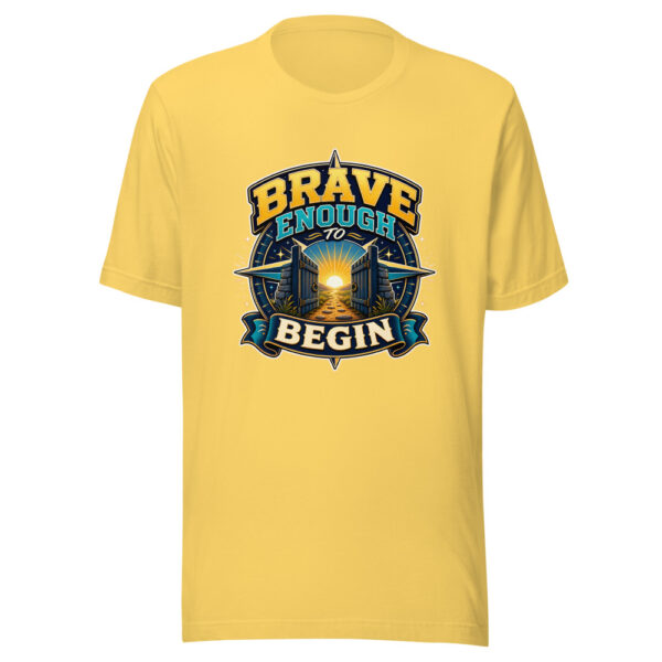 Brave Enough To Begin Heartbeat-20260613-inspirational-codex Graphic Tee mockup 4 Brave Enough To Begin Heartbeat-20260613-inspirational-codex Graphic Tee mockup 4