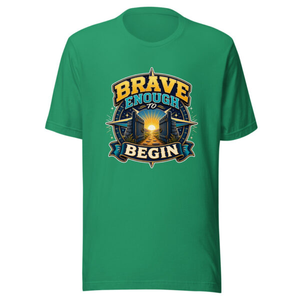 Brave Enough To Begin Heartbeat-20260613-inspirational-codex Graphic Tee mockup 5 Brave Enough To Begin Heartbeat-20260613-inspirational-codex Graphic Tee mockup 5