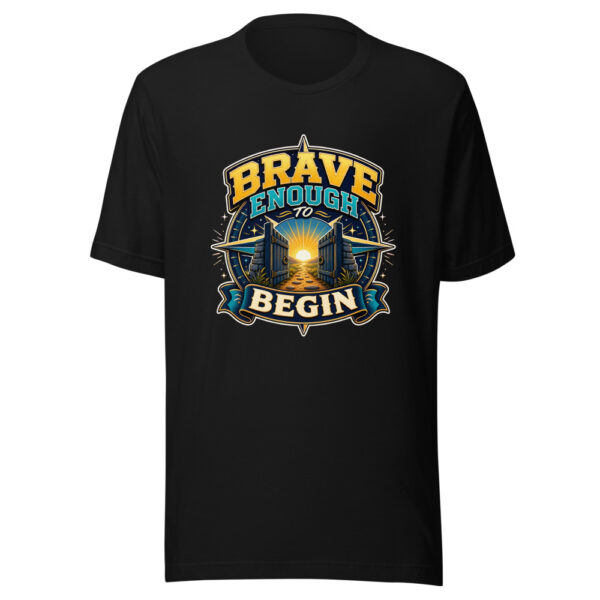 Brave Enough To Begin Heartbeat-20260613-inspirational-codex Graphic Tee mockup 7 Brave Enough To Begin Heartbeat-20260613-inspirational-codex Graphic Tee mockup 7
