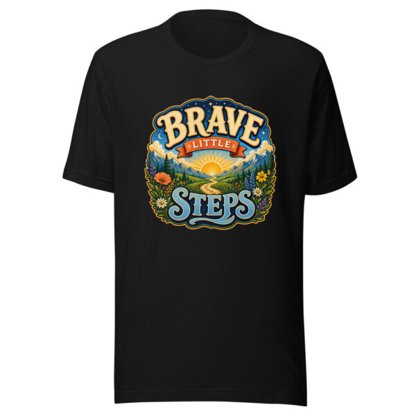 BRAVE LITTLE STEPS Heartbeat-20260614-inspirationalshirts-codex Graphic Tee mockup 1 BRAVE LITTLE STEPS Heartbeat-20260614-inspirationalshirts-codex Graphic Tee front view