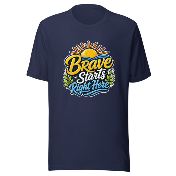 Brave Starts Right Here Graphic Tee mockup 4 Brave Starts Right Here Graphic Tee mockup 4