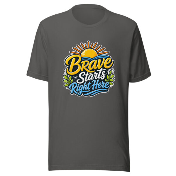 Brave Starts Right Here Graphic Tee mockup 5 Brave Starts Right Here Graphic Tee mockup 5