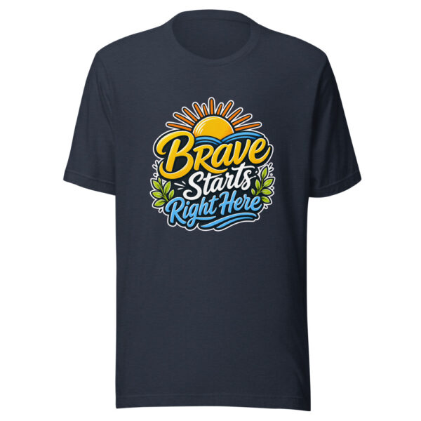 Brave Starts Right Here Graphic Tee mockup 7 Brave Starts Right Here Graphic Tee mockup 7