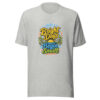 Bright Days Begin Small Graphic Tee mockup 6