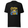 Courage Carries Color Graphic Tee front view