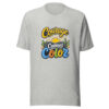 Courage Carries Color Graphic Tee mockup 5