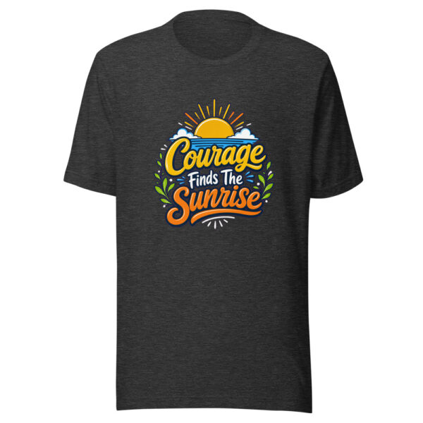 Courage Finds The Sunrise Graphic Tee mockup 6 Courage Finds The Sunrise Graphic Tee mockup 6