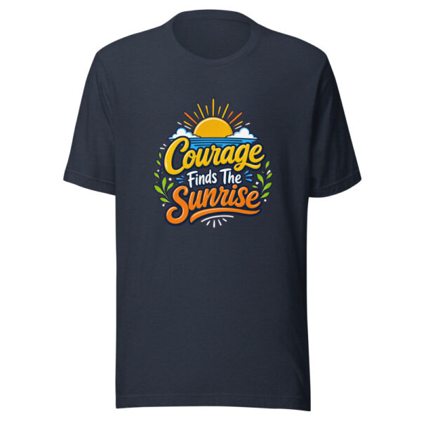 Courage Finds The Sunrise Graphic Tee mockup 7 Courage Finds The Sunrise Graphic Tee mockup 7