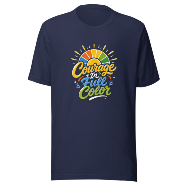 Courage In Full Color Graphic Tee mockup 2 Courage In Full Color Graphic Tee mockup 2