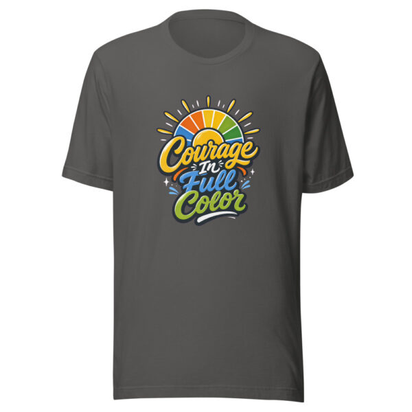 Courage In Full Color Graphic Tee mockup 3 Courage In Full Color Graphic Tee mockup 3