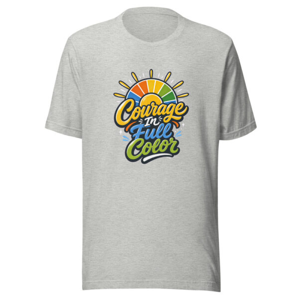 Courage In Full Color Graphic Tee mockup 4 Courage In Full Color Graphic Tee mockup 4