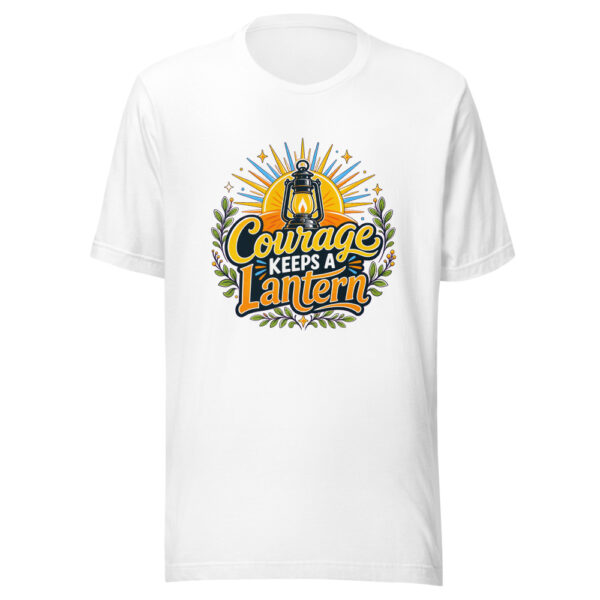 Courage Keeps A Lantern Graphic Tee mockup 1 Courage Keeps A Lantern Graphic Tee front view