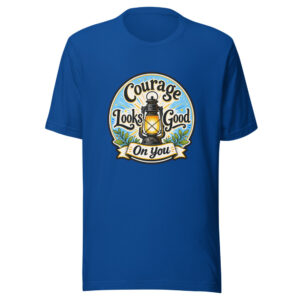 Courage Looks Good On You Graphic Tee mockup 1 Courage Looks Good On You Graphic Tee front view