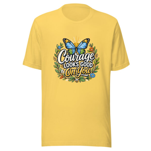 Courage Looks Good On You Graphic Tee mockup 1 Courage Looks Good On You Graphic Tee front view