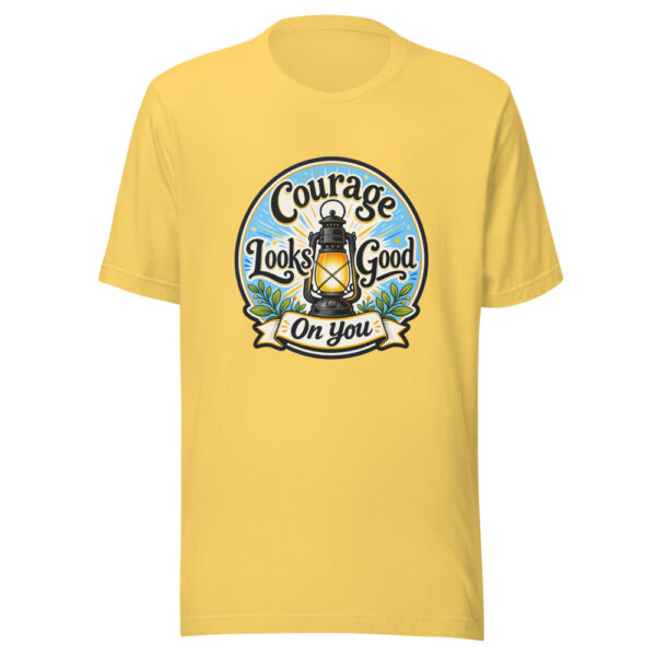 Courage Looks Good On You Graphic Tee mockup 4 Courage Looks Good On You Graphic Tee mockup 4