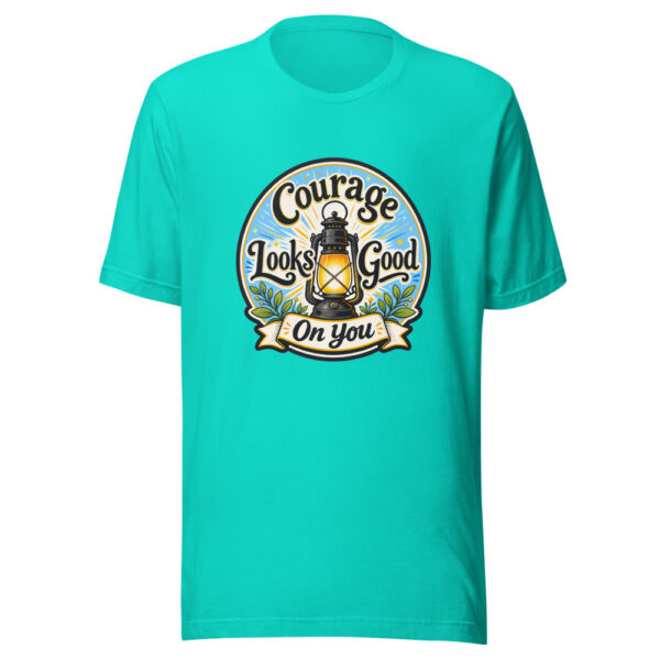 Courage Looks Good On You Graphic Tee mockup 6 Courage Looks Good On You Graphic Tee mockup 6