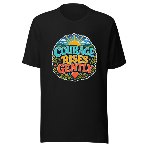 COURAGE RISES GENTLY Heartbeat-20260622-codex-fallback Graphic Tee mockup 2