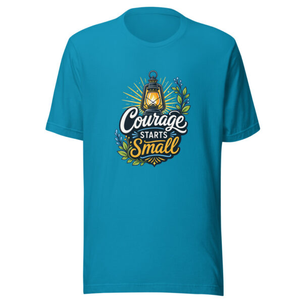 Courage Starts Small Graphic Tee mockup 1 Courage Starts Small Graphic Tee front view