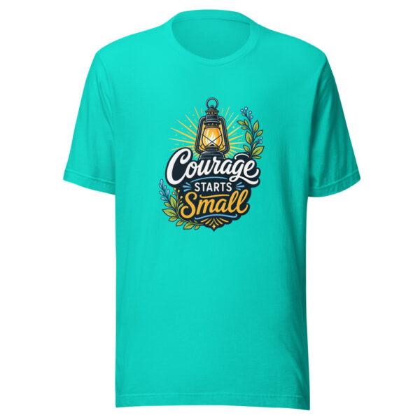 Courage Starts Small Graphic Tee mockup 6 Courage Starts Small Graphic Tee mockup 6