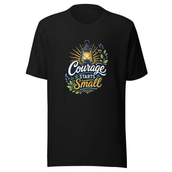 Courage Starts Small Graphic Tee mockup 7 Courage Starts Small Graphic Tee mockup 7