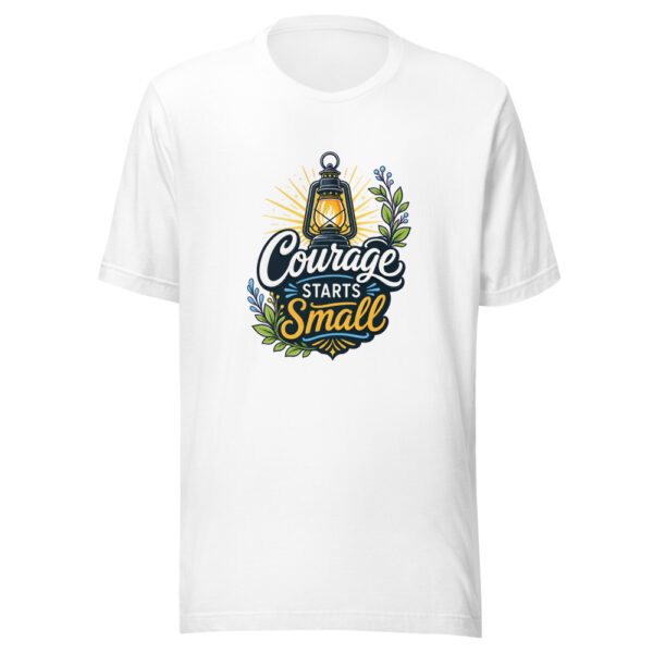 Courage Starts Small Graphic Tee mockup 8 Courage Starts Small Graphic Tee mockup 8