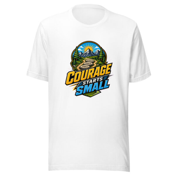 Courage Starts Small Heartbeat-20260613-inspiration-codex Graphic Tee mockup 3 Courage Starts Small Heartbeat-20260613-inspiration-codex Graphic Tee mockup 3