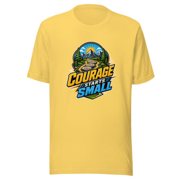 Courage Starts Small Heartbeat-20260613-inspiration-codex Graphic Tee mockup 4 Courage Starts Small Heartbeat-20260613-inspiration-codex Graphic Tee mockup 4