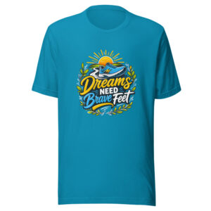 Dreams Need Brave Feet Graphic Tee mockup 1 Dreams Need Brave Feet Graphic Tee front view