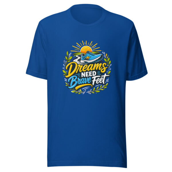 Dreams Need Brave Feet Graphic Tee mockup 2 Dreams Need Brave Feet Graphic Tee mockup 2