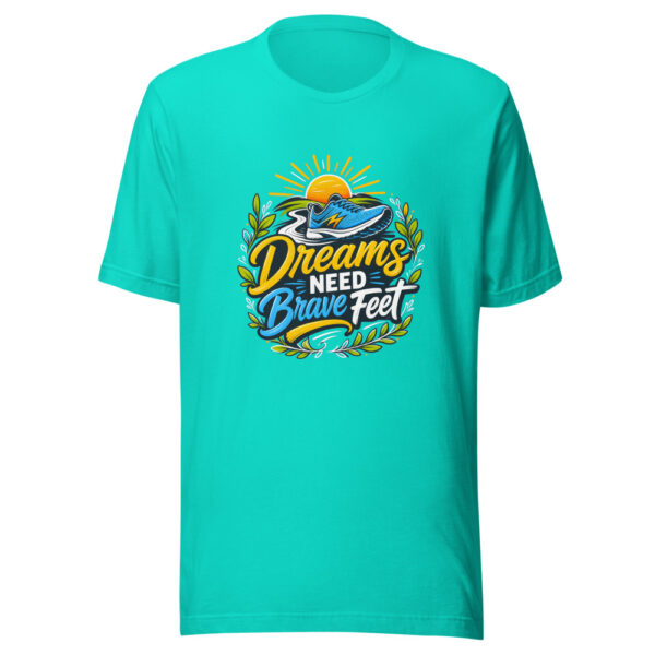 Dreams Need Brave Feet Graphic Tee mockup 6 Dreams Need Brave Feet Graphic Tee mockup 6