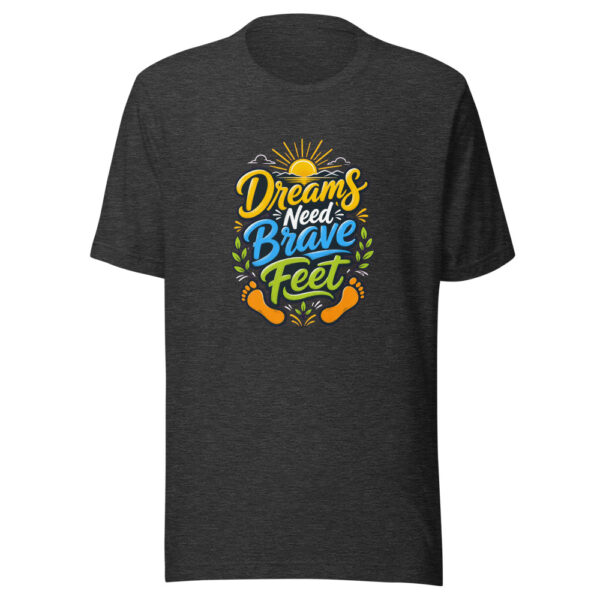 Dreams Need Brave Feet Graphic Tee mockup 6 Dreams Need Brave Feet Graphic Tee mockup 6