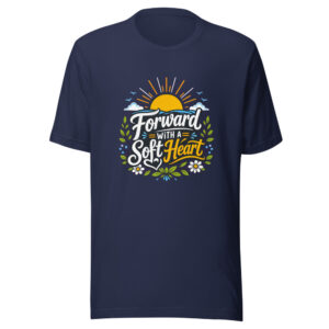 Forward With A Soft Heart Graphic Tee mockup 1 Forward With A Soft Heart Graphic Tee front view