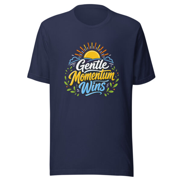 Gentle Momentum Wins Graphic Tee mockup 4 Gentle Momentum Wins Graphic Tee mockup 4