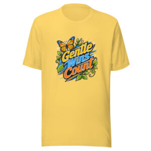 Gentle Wins Count Graphic Tee mockup 1 Gentle Wins Count Graphic Tee front view