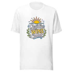 Gentle Wins Count Graphic Tee mockup 1 Gentle Wins Count Graphic Tee front view