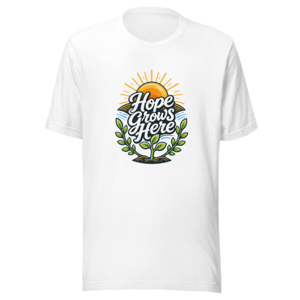 Hope Grows Here Graphic Tee mockup 3