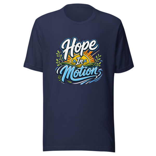 Hope In Motion Graphic Tee mockup 4