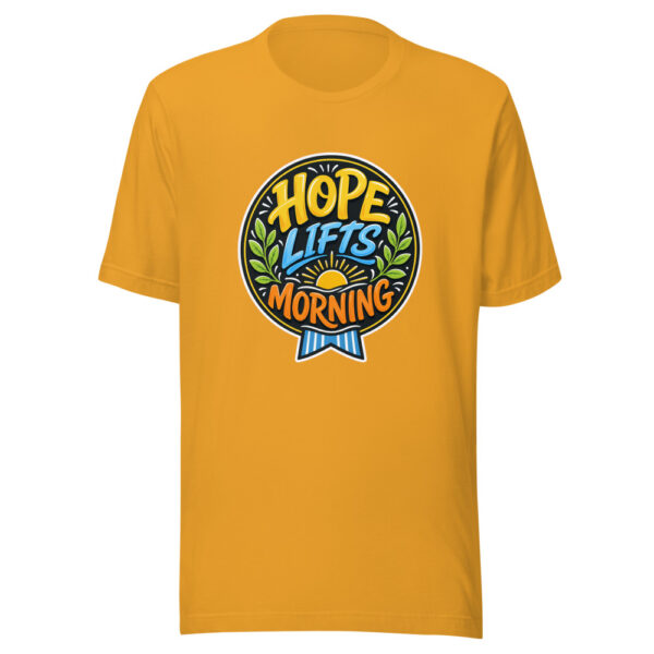 Hope Lifts Morning Graphic Tee mockup 1 Hope Lifts Morning Graphic Tee front view