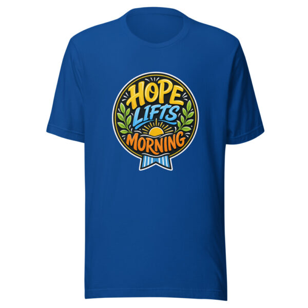 Hope Lifts Morning Graphic Tee mockup 3 Hope Lifts Morning Graphic Tee mockup 3
